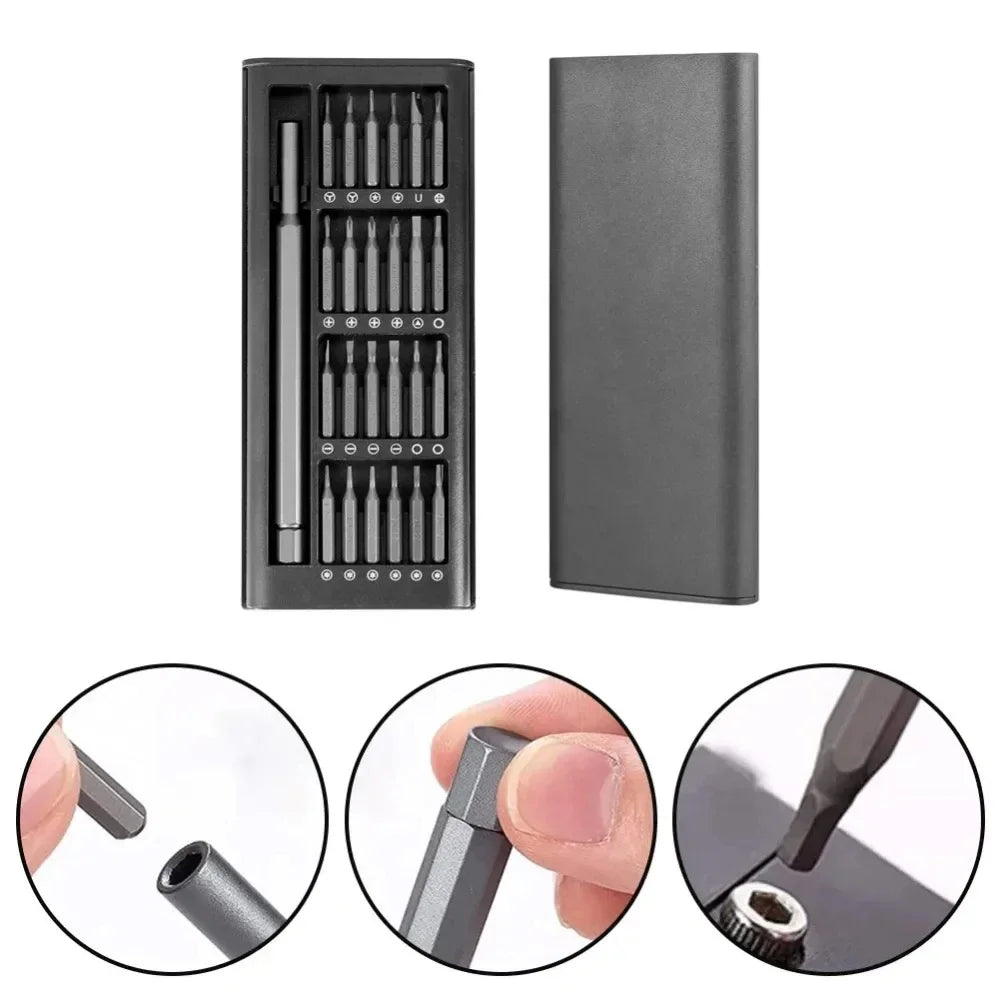 25-in-1 Magnetic Precision Screwdriver with Interchangeable Bits
