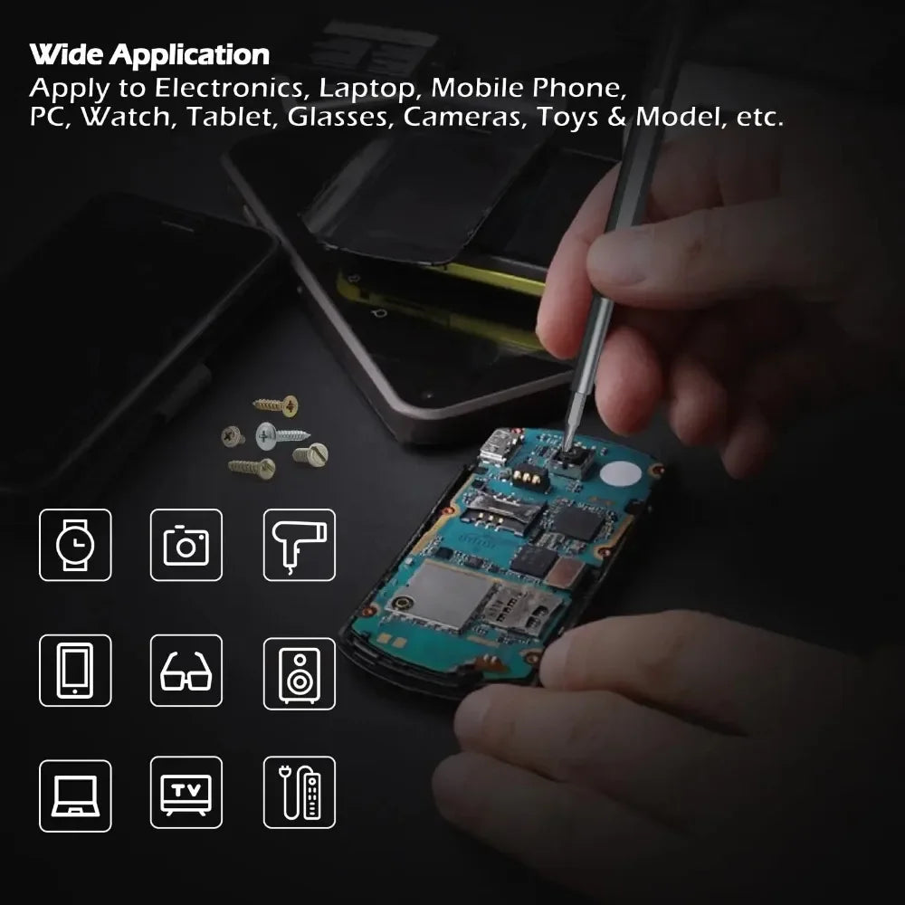 25-in-1 Magnetic Precision Screwdriver with Interchangeable Bits